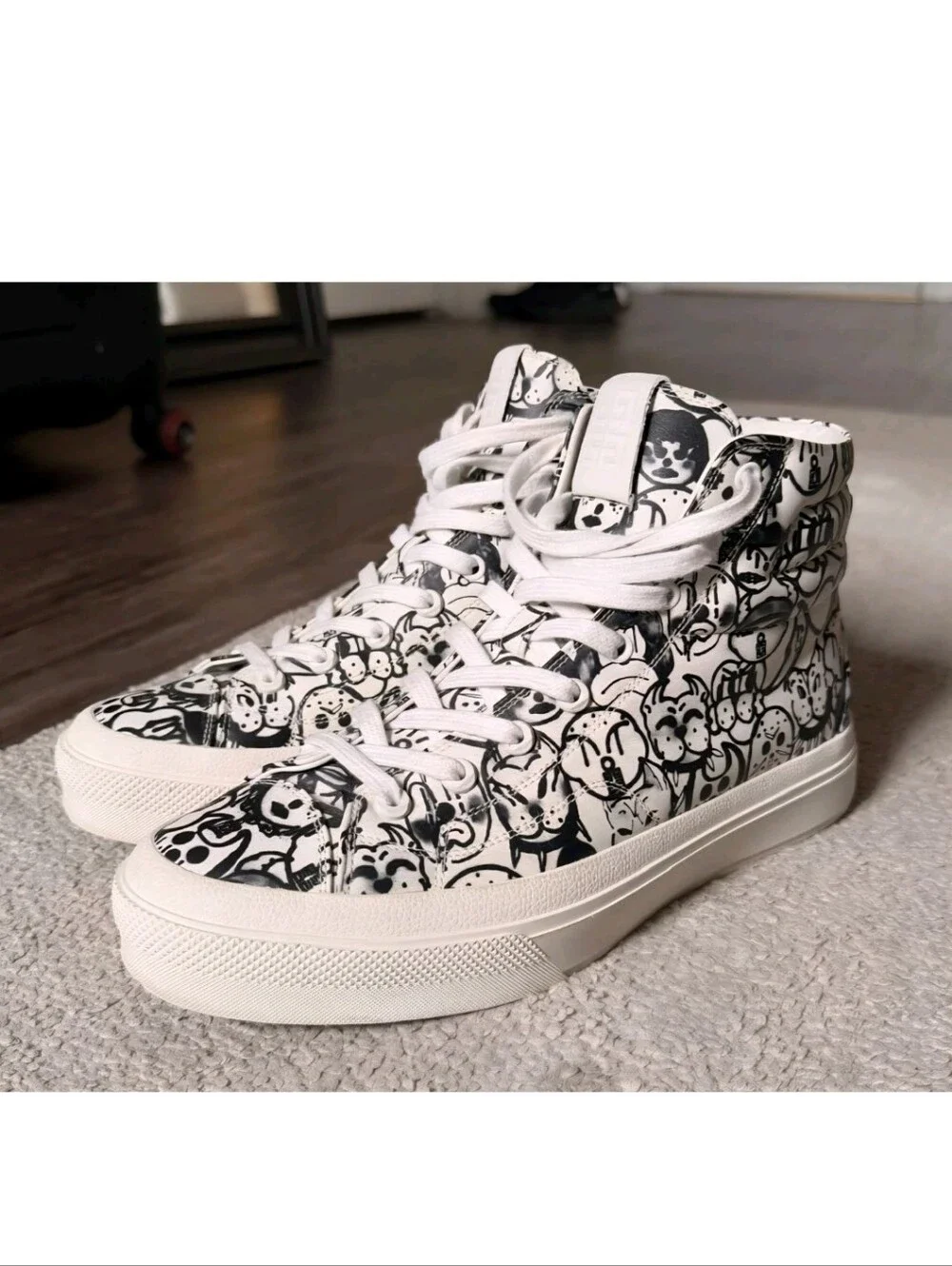 Givenchy X Chito Mens High Too 4G White Sneakers Size 8 US (41 EU)